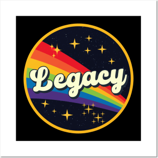 Legacy // Rainbow In Space Vintage Style Posters and Art